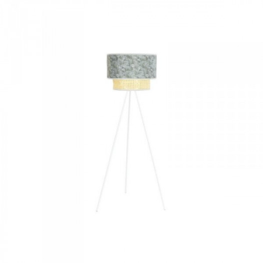 Lampa Stojąca DKD Home Decor Metal Poliester Biały Kolor Zielony 220 V 50 W (40 x 40 x 129 cm)