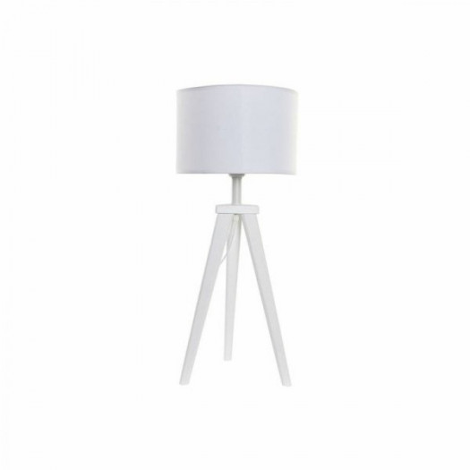 Lampa stołowa DKD Home Decor 8424001807918 Drewno Biały 220 V 50 W 30 x 30 x 72 cm