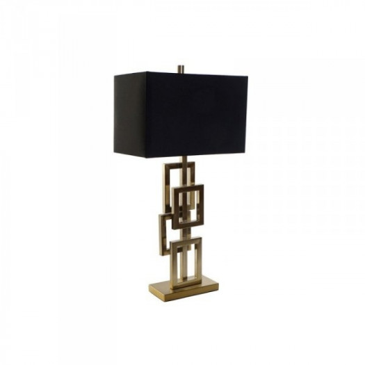Lampa stołowa DKD Home Decor Czarny Złoty Metal 60 W 240 V 38 x 23 x 78 cm