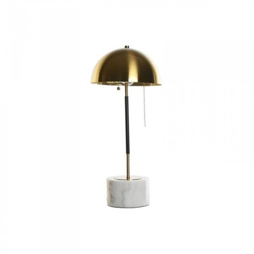 Lampa stołowa DKD Home Decor Czarny Złoty Metal Marmur 50 W 220 V 25 x 25 x 58 cm