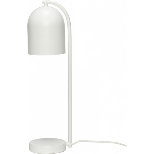 Lampa stołowa hübsch 50 cm biała metalowa