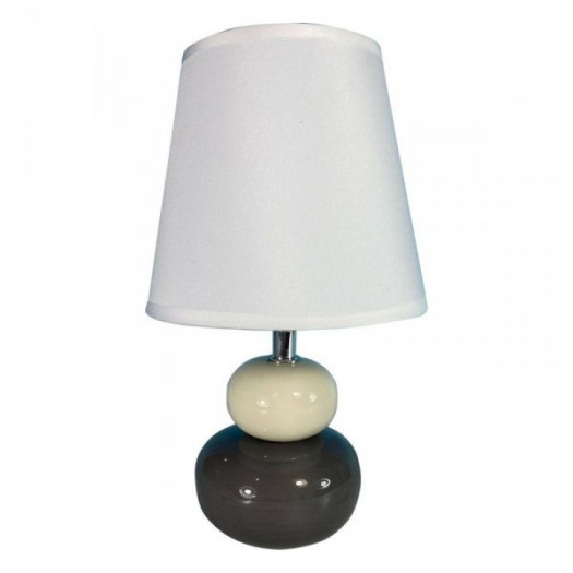 Lampa stołowa Versa Czarny Biały Ceramika Materiałowy (15 x 22,5 x 9,5 cm)