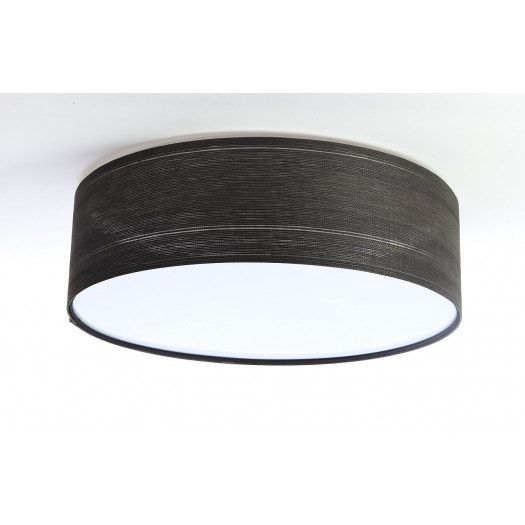 Lampa sufitowa czarne pasy ze srebrną nitką tkanina pcv edo bps koncept 090-202-40cm