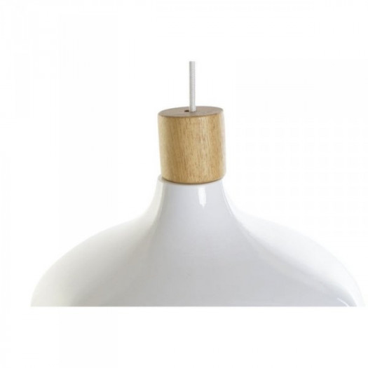 Lampa Sufitowa DKD Home Decor Biały Brązowy Metal Sosna 50 W 35,5 x 35,5 x 21 cm