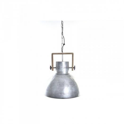 Lampa Sufitowa DKD Home Decor Brązowy Srebrzysty Metal Drewno mango 50 W 40 x 40 x 50 cm