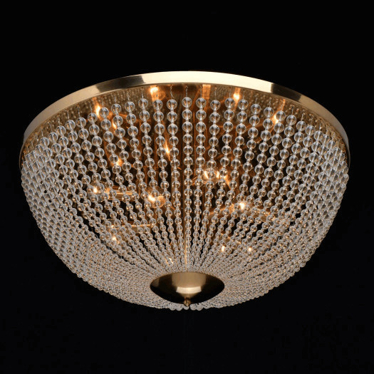 Lampa sufitowa półkula ze szklanych koralików złota venezia mw-light crystal (111012610)