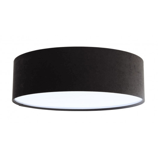 Lampa sufitowa welurowa alon czarny tkanina pcv bps koncept 090-007-50cm