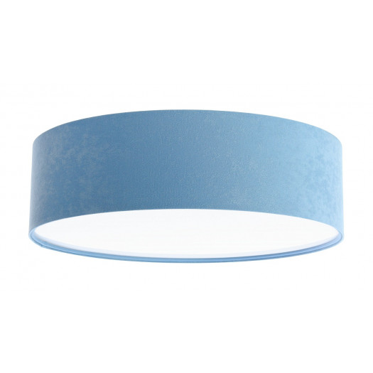 Lampa sufitowa welurowa niebieski tworzywo sztuczne bps koncept 090-092-50cm