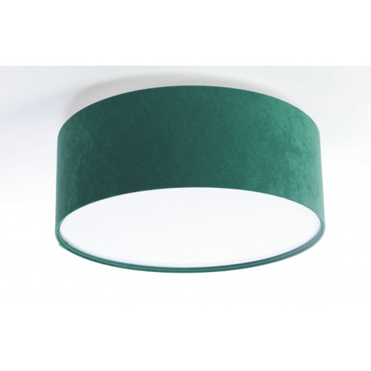 Lampa sufitowa welurowa rowel zielony tkanina pcv bps koncept 090-003-40cm