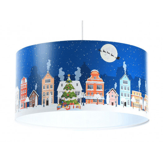 lampa świąteczna niebieski pcv bps koncept 492-40 cm