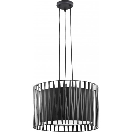 Lampa wisząca tk lighting harmony 3x60w e27 czarny 1655
