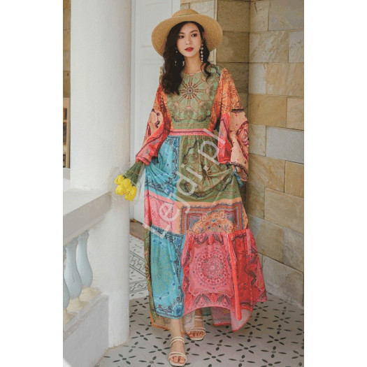 Letnia sukienka letnia w stylu boho , sukienka w stylu orientalnym 997