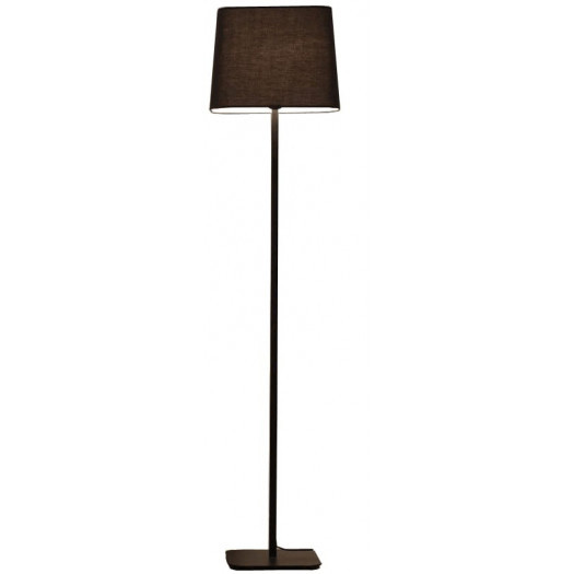light prestige marbella 332/1f bk lampa stojąca oprawa podłogowa z abażurem 1x60w czarna