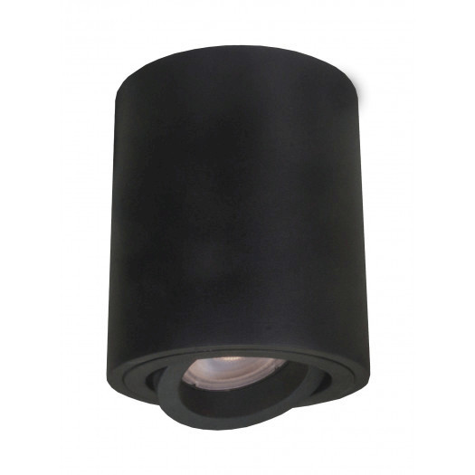 light prestige tulon 5441/1sm bk lampa sufitowa oprawa natynkowa tuba 1x50w czarna