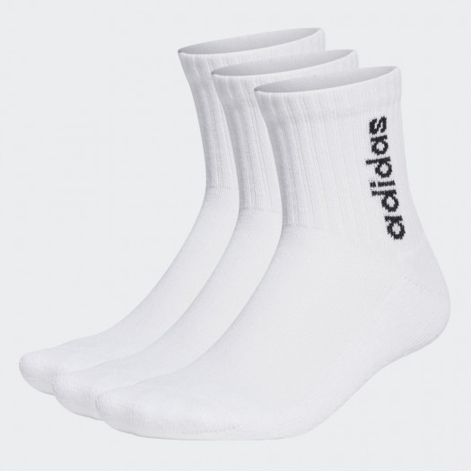 linear vertical logo half-crew cushioned socks 3 pairs