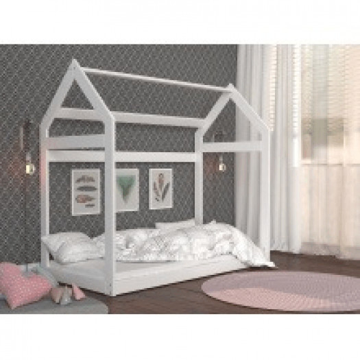 Łóżko drewniane domek 190x80cm dla dziecka