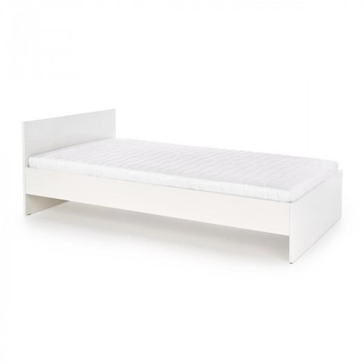Łóżko Lima 120 x 200 cm, biały wysoki połysk