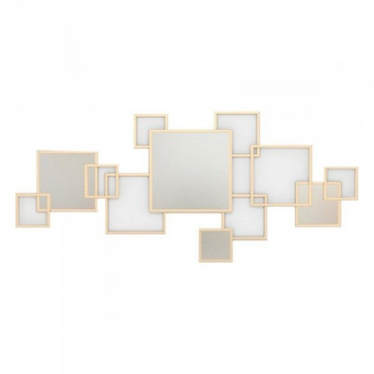 Lustro ścienne DKD Home Decor Złoty Metal (120 x 2 x 53 cm)