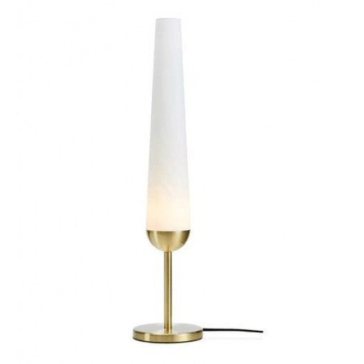 Markslojd bern 107904 lampa stołowa biurkowa 1x20w złoty szczotkowany/biały
