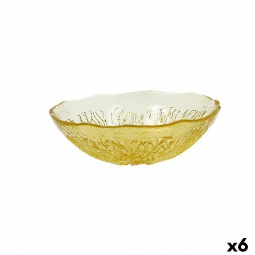 Miska Quid Acid Cytrynowa 15,5 x 5 cm Żółty Szkło (6 Sztuk)