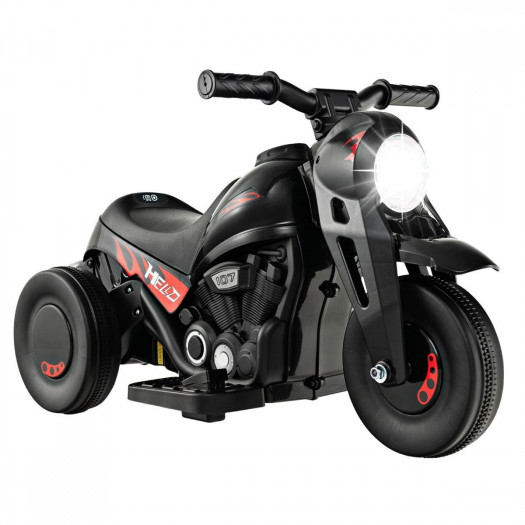 Motocykl elektryczny dla dzieci z efektem bąbelków czarny