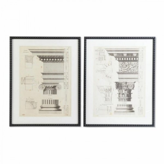 Obraz DKD Home Decor 60 x 3 x 76 cm Neoklasyczny (2 Sztuk)