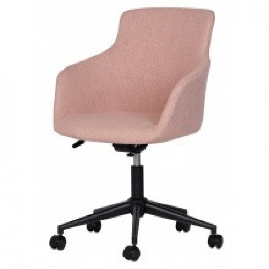 Obrotowy fotel biurowy jason z mechanizmem różowy