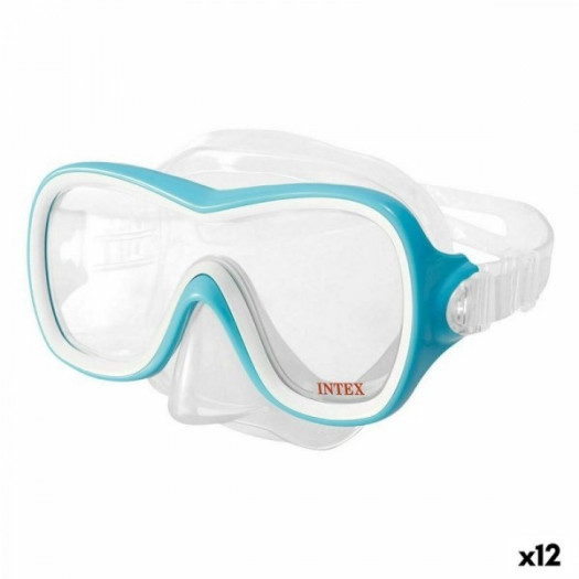 Okulary do Snorkelingu Intex Wave Rider Niebieski (12 Sztuk)