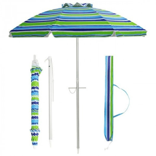parasol plażowy z regulacją nachylenia i torbą