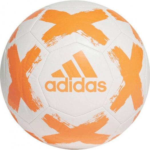 piłka nożna adidas starlancer clb biało-pomarańczowa fl7036 5
