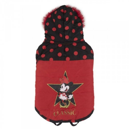 Płaszcz dla psa Minnie Mouse Czarny Czerwony S