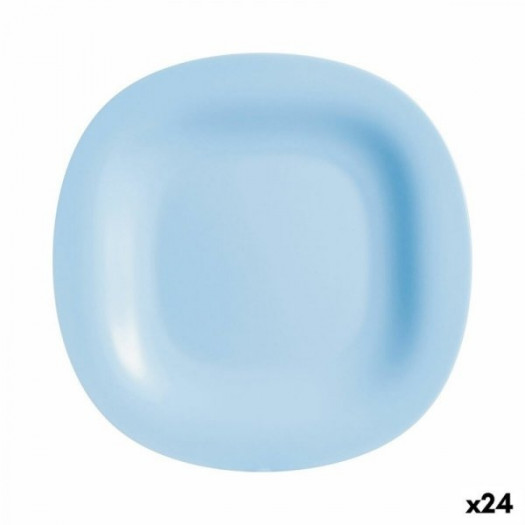 Plochá doska Luminarc Carine Niebieski Szkło (Ø 27 cm) (24 Sztuk)