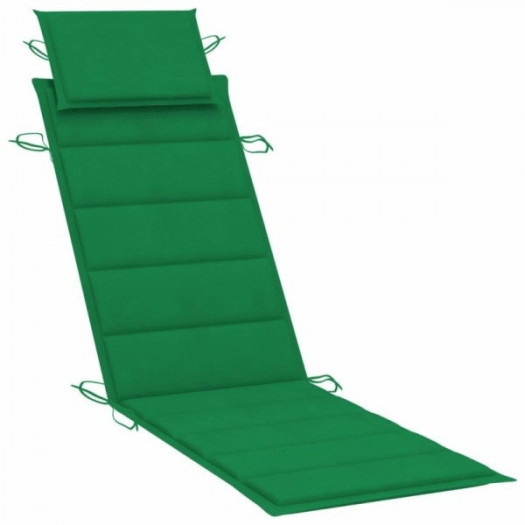 Poduszka na leżak, zielona, 186x58x4 cm