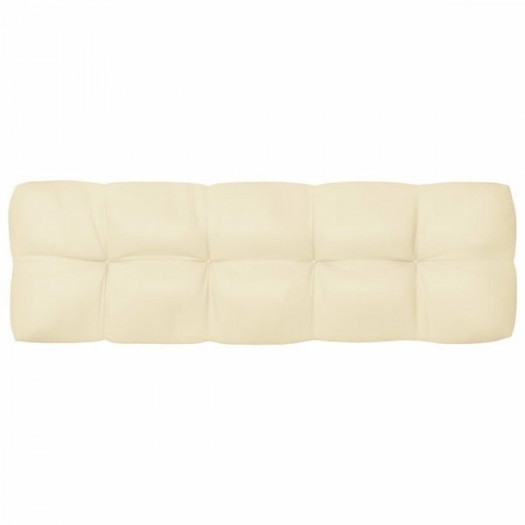 Poduszka na sofę z palet, kremowa, 120x40x12 cm