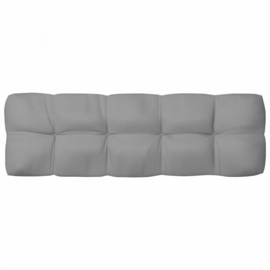 Poduszka na sofę z palet, szara, 120x40x12 cm