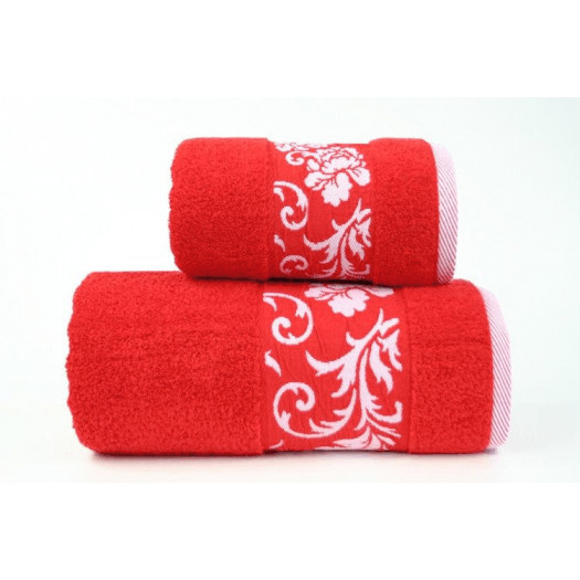 Ręcznik greno glamour czerwony - czerwony