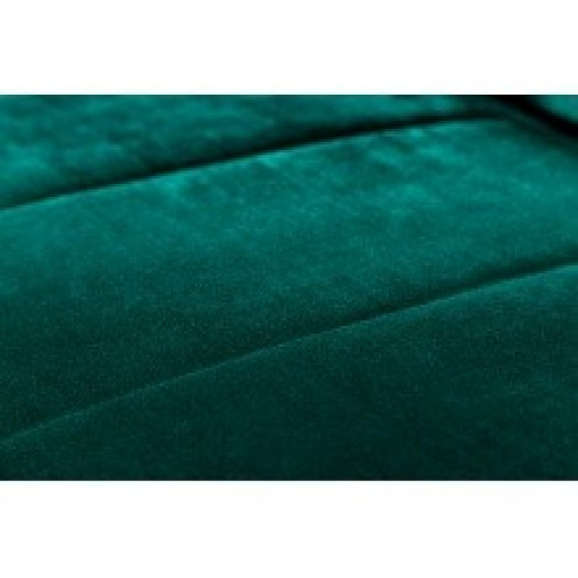Rozkładana sofa divani ii 215 cm welur butelkowa zieleń/złote nóżki