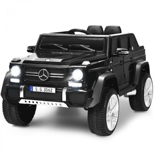 samochód dla dzieci mercedes benz maybach g650-s  z oświetleniem led czarny