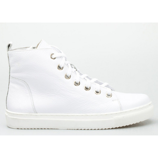 sneakersy skórzane białe clasicco-40
