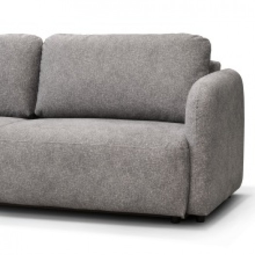 Sofa rozkładana z pojemnikiem Nube, obłe kształty