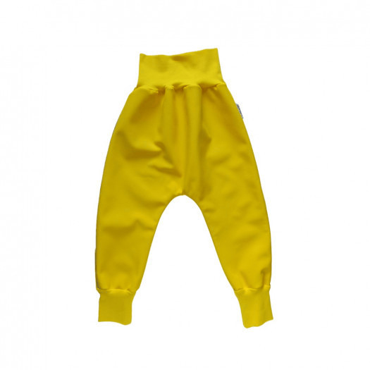  spodnie softshell żółte 128/134 