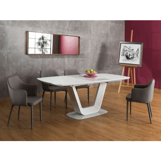 Stół rozkładany aris, 160-220x90 cm, biały