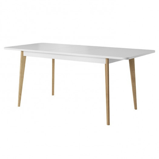 Stół rozkładany prato 140-180x80 cm biały scandi