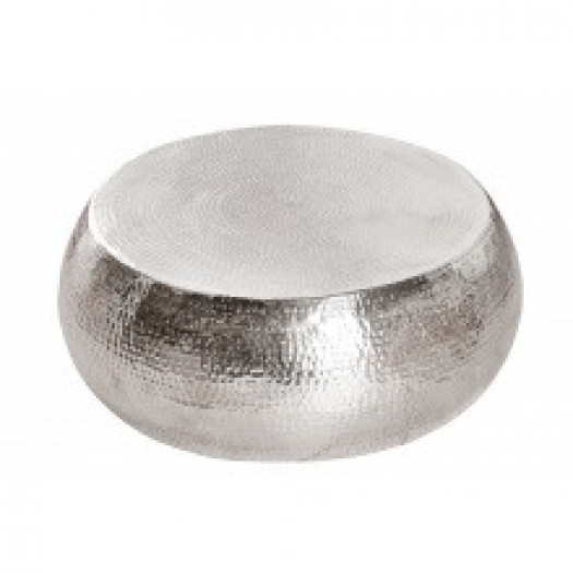 stolik kawowy orient 80 cm srebrny aluminium