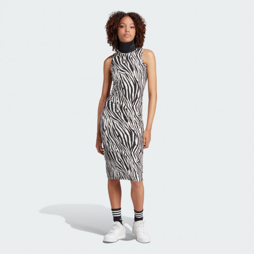 sukienka allover zebra animal print
