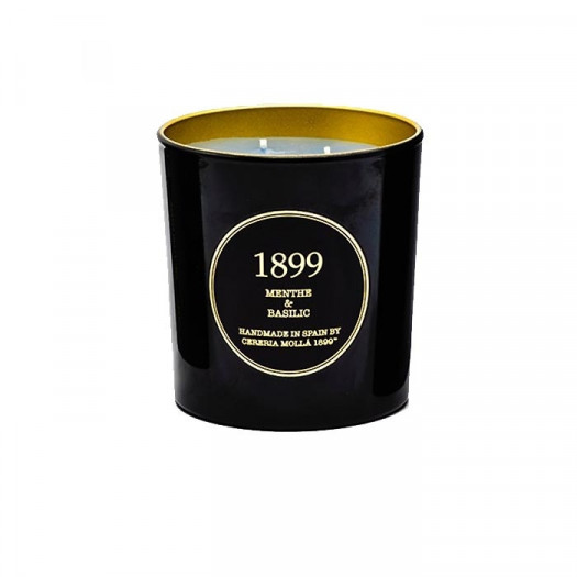 
Świeca XL (600 g) Menthe & Basilic Gold Edition Cereria Molla

