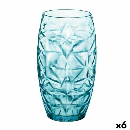 szklanka/kieliszek Oriente Niebieski Szkło 470 ml (6 Sztuk)