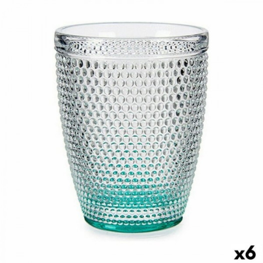 szklanka/kieliszek Punkt Turkusowy Szkło (300 ml) (6 Sztuk)