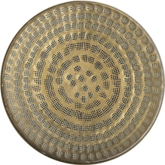 Taca dekoracyjna Maluka 26 cm złota metalowa