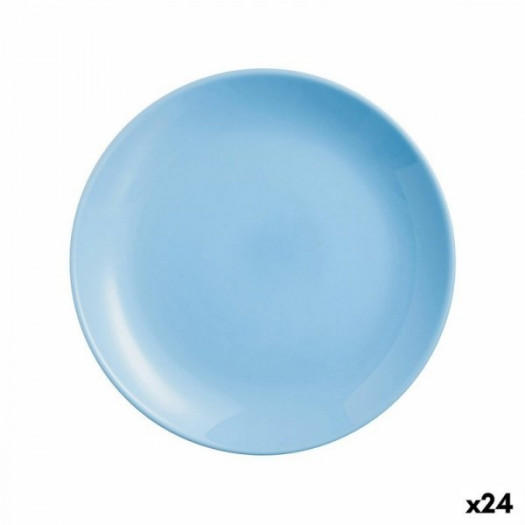 Talerz deserowy Luminarc Diwali Niebieski Szkło (19 cm) (24 Sztuk)